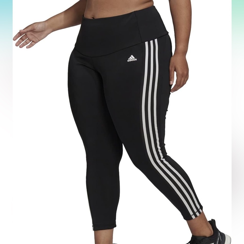Adidas Women's High Rise 3-Stripes 7/8 Leggings